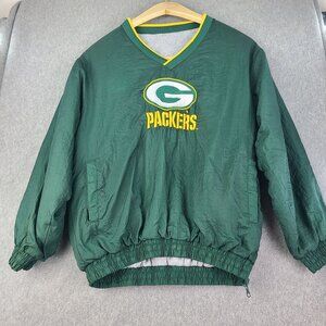 Mighty Mac Vintage Packers Pullover Sweatshirt Nylon Kids Size Med 12/14